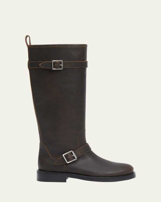 Noah Leather Moto Boots